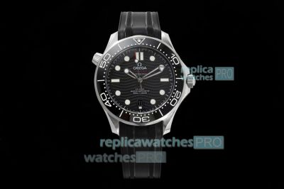 TVS Factory Copy Swiss Omega Seamaster 300 Black Ceramic Bezel Men 42MM 